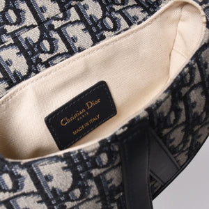 Christian Dior クリスチャンディオール サドルバッグ Saddle Bag 05-RU-1118 ミニディオール Mini Dior オブリーク ジャガード 美品 中古 4a000850