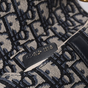 Christian Dior クリスチャンディオール サドルバッグ Saddle Bag 05-RU-1118 ミニディオール Mini Dior オブリーク ジャガード 美品 中古 4a000850