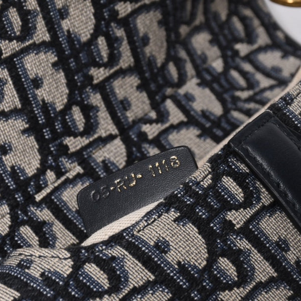 Christian Dior クリスチャンディオール サドルバッグ Saddle Bag 05-RU-1118 ミニディオール Mini Dior オブリーク ジャガード 美品 中古 4a000850