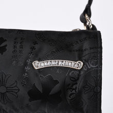 画像をギャラリービューアに読み込む, 新品未使用 CHROME HEARTS クロムハーツ ナイロンポーチ 新作 総柄 マルチロゴ ナイロン バッグ レザーパッチ 中古 4a001126