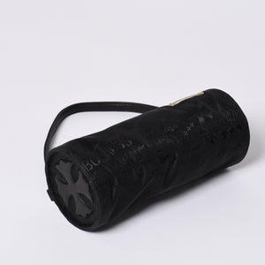 New and unused CHROME HEARTS nylon pouch new all over pattern multi-logo nylon bag leather patch used 4a001126
