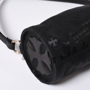 New and unused CHROME HEARTS nylon pouch new all over pattern multi-logo nylon bag leather patch used 4a001126