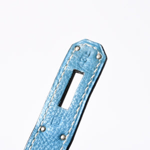 極美品 エルメス HERMES オータクロア 32 ハンドバッグ ブルージーン トゴ シルバー金具 レディース □J刻印中古 4a000973