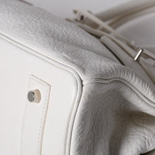 画像をギャラリービューアに読み込む, ゴルチェ期 HERMES エルメス ショルダーバーキン トリヨンクレマンス ホワイト □I刻印 ショルダーバッグ 美品 中古 4a001002