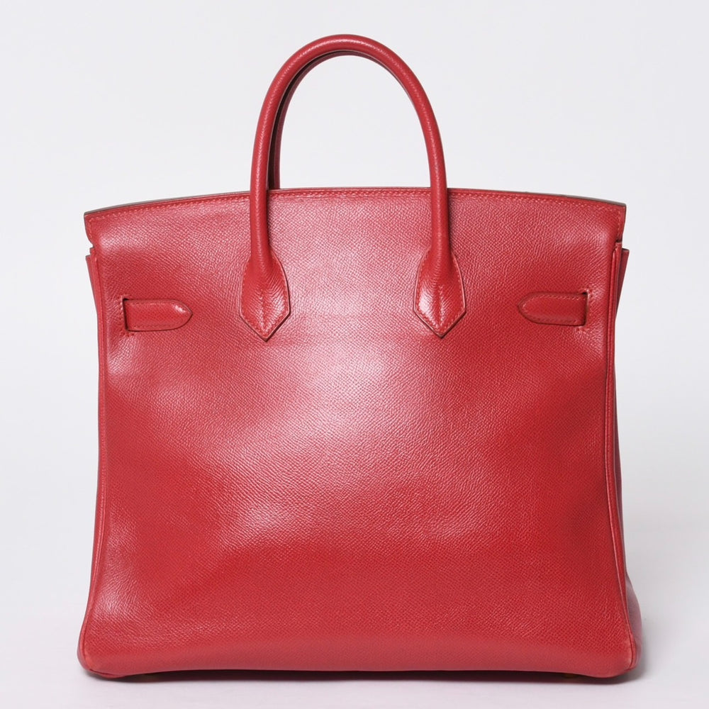 極美品 エルメス HERMES オータクロア 32 ハンドバッグ クシュベル ルージュヴィフ ゴールド金具 レディース 〇Z刻印中古 4a000976