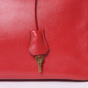 極美品 エルメス HERMES オータクロア 32 ハンドバッグ クシュベル ルージュヴィフ ゴールド金具 レディース 〇Z刻印中古 4a000976
