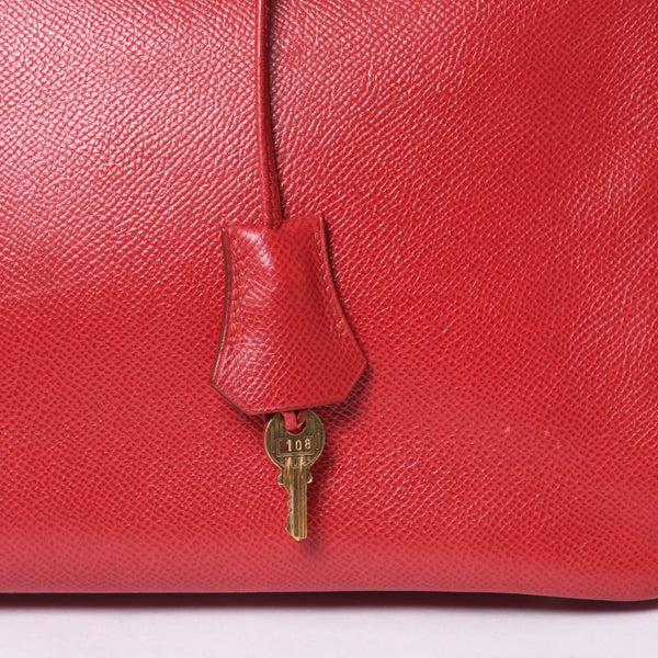 極美品 エルメス HERMES オータクロア 32 ハンドバッグ クシュベル ルージュヴィフ ゴールド金具 レディース 〇Z刻印中古 4a000976
