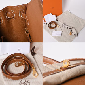 新品未使用 HERMES エルメス KELLY ケリー25 2WAYハンドバッグ 内縫い トゴ ゴールド ゴールド金具 B刻印 4a001014