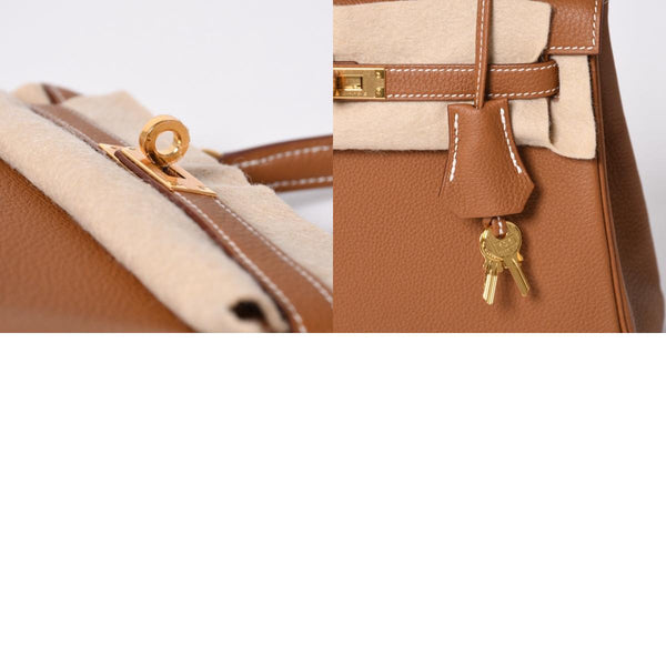 新品未使用 HERMES エルメス KELLY ケリー25 2WAYハンドバッグ 内縫い トゴ ゴールド ゴールド金具 B刻印 4a001014