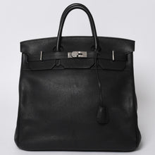 画像をギャラリービューアに読み込む, 極美品 HERMES エルメス Haut a Courroies オータクロア40 ハンドバッグ ブラック トゴ シルバー金具 □I刻刻印 中古 4a001021