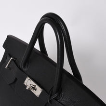 画像をギャラリービューアに読み込む, 極美品 HERMES エルメス Haut a Courroies オータクロア40 ハンドバッグ ブラック トゴ シルバー金具 □I刻刻印 中古 4a001021