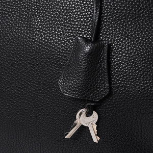 極美品 HERMES エルメス Haut a Courroies オータクロア40 ハンドバッグ ブラック トゴ シルバー金具 □I刻刻印 中古 4a001021