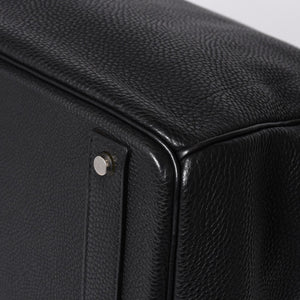 極美品 HERMES エルメス Haut a Courroies オータクロア40 ハンドバッグ ブラック トゴ シルバー金具 □I刻刻印 中古 4a001021