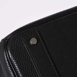 極美品 HERMES エルメス Haut a Courroies オータクロア40 ハンドバッグ ブラック トゴ シルバー金具 □I刻刻印 中古 4a001021
