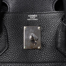 画像をギャラリービューアに読み込む, 極美品 HERMES エルメス Haut a Courroies オータクロア40 ハンドバッグ ブラック トゴ シルバー金具 □I刻刻印 中古 4a001021