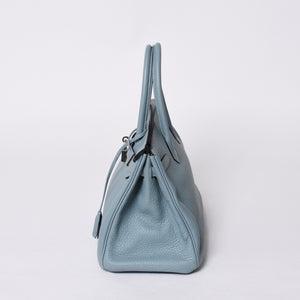 極美品 HERMES エルメス バーキン30 ハンドバッグ トゴ シエル シルバー金具 □M刻印 中古 4a001020