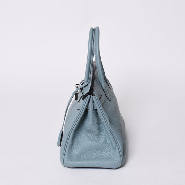 極美品 HERMES エルメス バーキン30 ハンドバッグ トゴ シエル シルバー金具 □M刻印 中古 4a001020