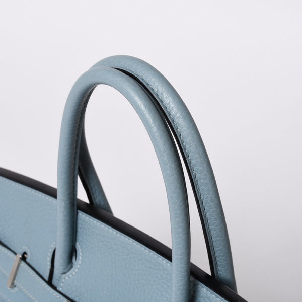 極美品 HERMES エルメス バーキン30 ハンドバッグ トゴ シエル シルバー金具 □M刻印 中古 4a001020