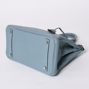 極美品 HERMES エルメス バーキン30 ハンドバッグ トゴ シエル シルバー金具 □M刻印 中古 4a001020