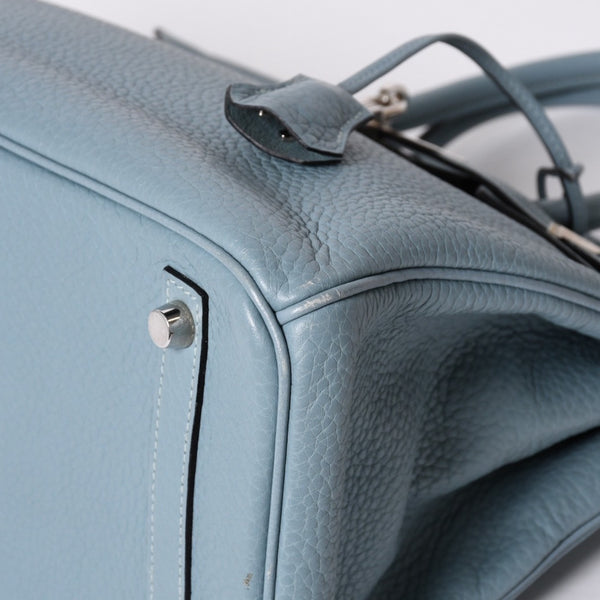 極美品 HERMES エルメス バーキン30 ハンドバッグ トゴ シエル シルバー金具 □M刻印 中古 4a001020