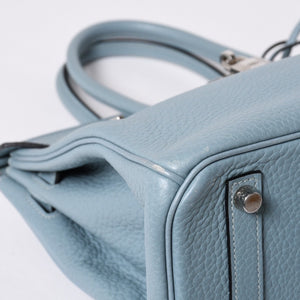 極美品 HERMES エルメス バーキン30 ハンドバッグ トゴ シエル シルバー金具 □M刻印 中古 4a001020