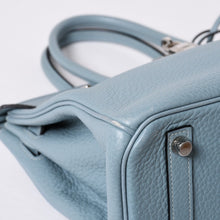 画像をギャラリービューアに読み込む, 極美品 HERMES エルメス バーキン30 ハンドバッグ トゴ シエル シルバー金具 □M刻印 中古 4a001020