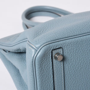 極美品 HERMES エルメス バーキン30 ハンドバッグ トゴ シエル シルバー金具 □M刻印 中古 4a001020