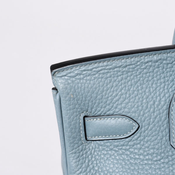 極美品 HERMES エルメス バーキン30 ハンドバッグ トゴ シエル シルバー金具 □M刻印 中古 4a001020