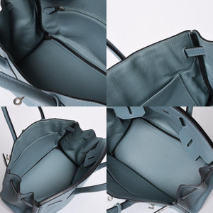 極美品 HERMES エルメス バーキン30 ハンドバッグ トゴ シエル シルバー金具 □M刻印 中古 4a001020