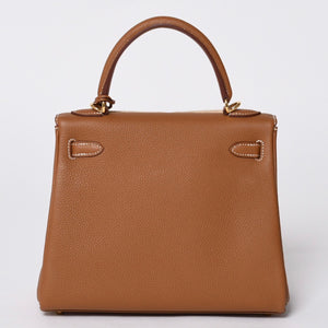 新品未使用 HERMES エルメス KELLY ケリー25 2WAYハンドバッグ 内縫い トゴ ゴールド ゴールド金具 B刻印 4a001014
