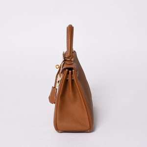新品未使用 HERMES エルメス KELLY ケリー25 2WAYハンドバッグ 内縫い トゴ ゴールド ゴールド金具 B刻印 4a001014