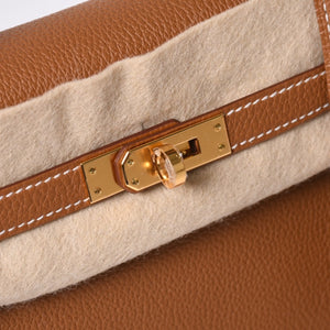 新品未使用 HERMES エルメス KELLY ケリー25 2WAYハンドバッグ 内縫い トゴ ゴールド ゴールド金具 B刻印 4a001014