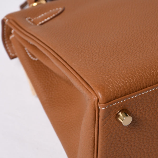 新品未使用 HERMES エルメス KELLY ケリー25 2WAYハンドバッグ 内縫い トゴ ゴールド ゴールド金具 B刻印 4a001014