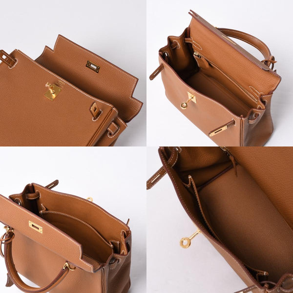 新品未使用 HERMES エルメス KELLY ケリー25 2WAYハンドバッグ 内縫い トゴ ゴールド ゴールド金具 B刻印 4a001014