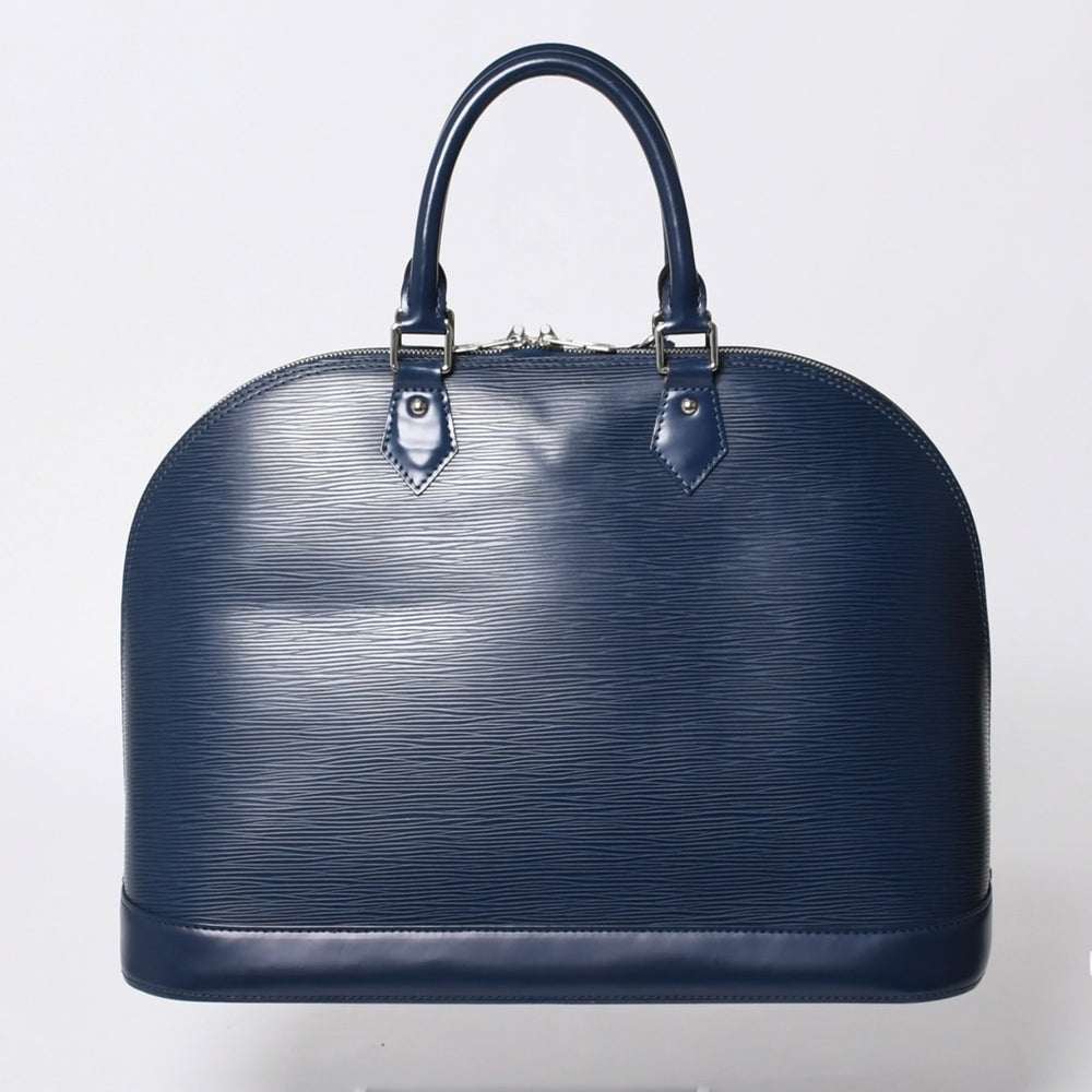 LOUIS VUITTON Alma BB Handbag M40855 Epi Leather Blue Gold Hardware Good Condition Used 4a000799
