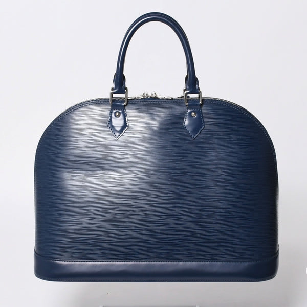 LOUIS VUITTON Alma BB Handbag M40855 Epi Leather Blue Gold Hardware Good Condition Used 4a000799