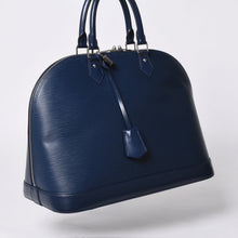 画像をギャラリービューアに読み込む, LOUIS VUITTON ルイヴィトン アルマBB ハンドバッグ M40855 エピ レザー ブルー ゴールド金具 美品 中古 4a000799
