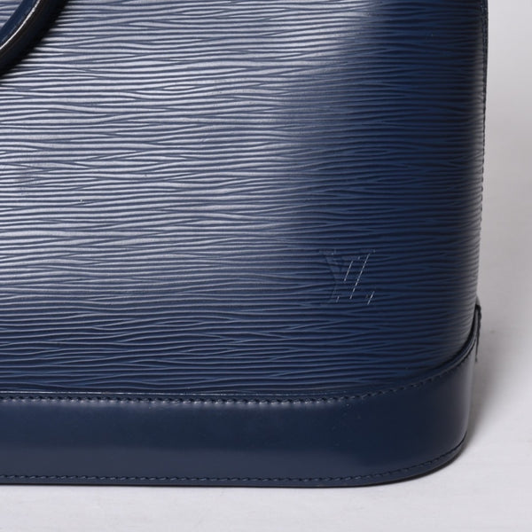 LOUIS VUITTON Alma BB Handbag M40855 Epi Leather Blue Gold Hardware Good Condition Used 4a000799
