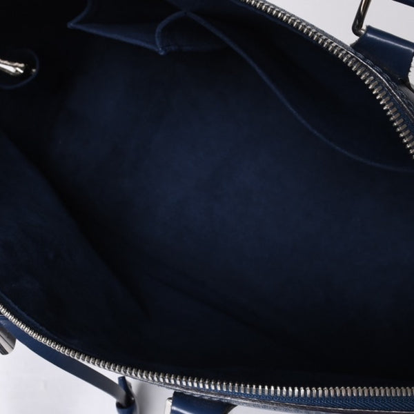 LOUIS VUITTON Alma BB Handbag M40855 Epi Leather Blue Gold Hardware Good Condition Used 4a000799