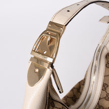 画像をギャラリービューアに読み込む, GUCCI グッチ GGキャンバス 145764 Shoulder Bag ワンショルダーバッグ ホワイト ブラウン 美品 中古 4a000268