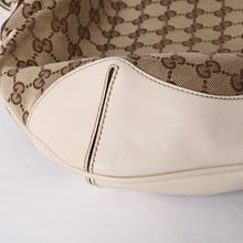 画像をギャラリービューアに読み込む, GUCCI グッチ バンブー 2WAY Hand Bag ハンドバッグ GGキャンバス 169961 ベージュ×アイボリー 美品 中古 4a000749