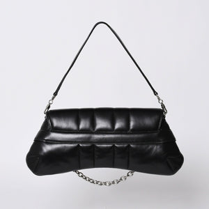 極美品 GUCCI グッチ ショルダーバッグ クラッチバッグ 764255 ホースビットチェーン レザー ブラック 中古 4a000813