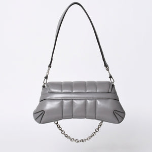 Very Good Condition GUCCI Gucci Horsebit 2way Shoulder Bag 764339 Leather Gray Silver Hardware Used 4b013020