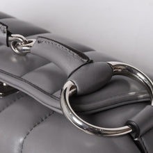 画像をギャラリービューアに読み込む, 極美品 GUCCI グッチ ホースビット 2wayショルダーバッグ 764339 レザー グレー シルバー金具 中古 4b013020