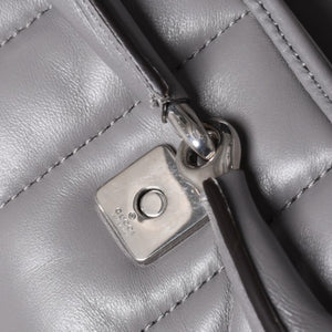 Very Good Condition GUCCI Gucci Horsebit 2way Shoulder Bag 764339 Leather Gray Silver Hardware Used 4b013020