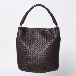 Bottega Veneta ボッテガヴェネタ Shoulder Bag ワンショルダーバッグ ダークブラウン 255690 美品 中古 4a000805
