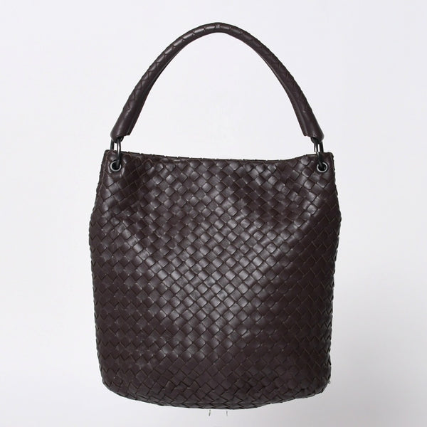 Bottega Veneta ボッテガヴェネタ Shoulder Bag ワンショルダーバッグ ダークブラウン 255690 美品 中古 4a000805