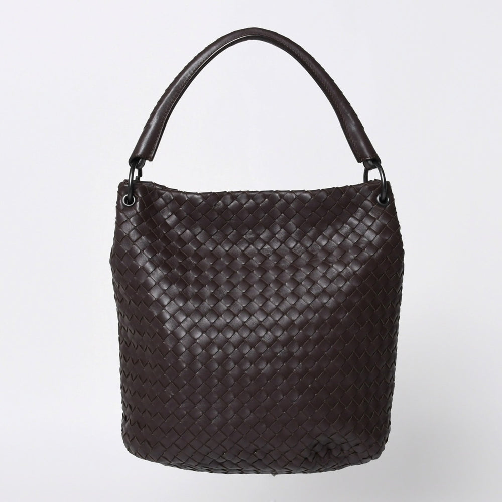 Bottega Veneta ボッテガヴェネタ Shoulder Bag ワンショルダーバッグ ダークブラウン 255690 美品 中古 4a000805