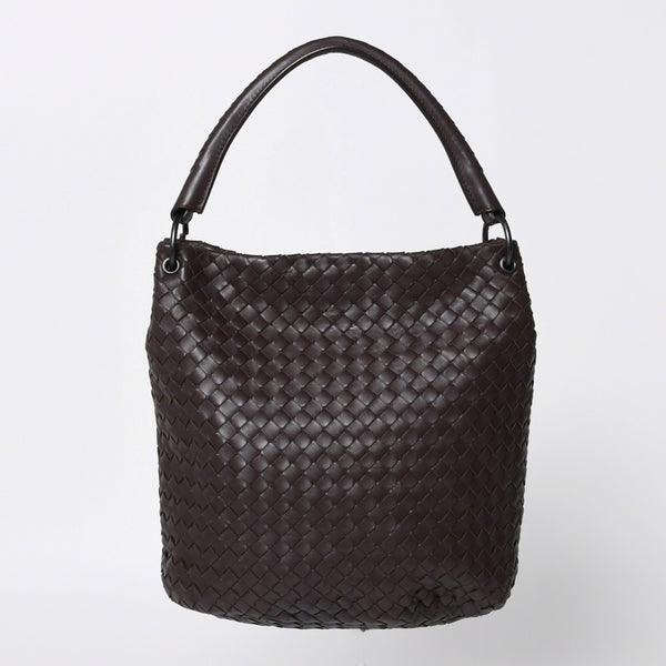 Bottega Veneta ボッテガヴェネタ Shoulder Bag ワンショルダーバッグ ダークブラウン 255690 美品 中古 4a000805