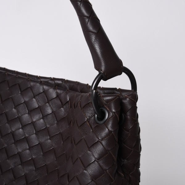 Bottega Veneta ボッテガヴェネタ Shoulder Bag ワンショルダーバッグ ダークブラウン 255690 美品 中古 4a000805